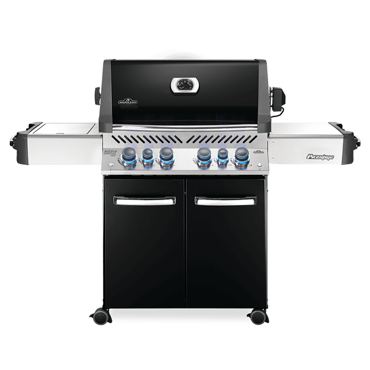 BBQ Napoleon Prestige 500 Gaz Naturel Infrarouge lateral Noir BBQ